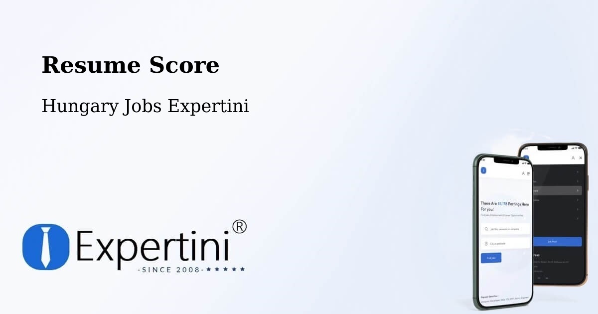 Resume Score & Job Description Match Tool – Soproni Járás - Hungary Jobs Expertini